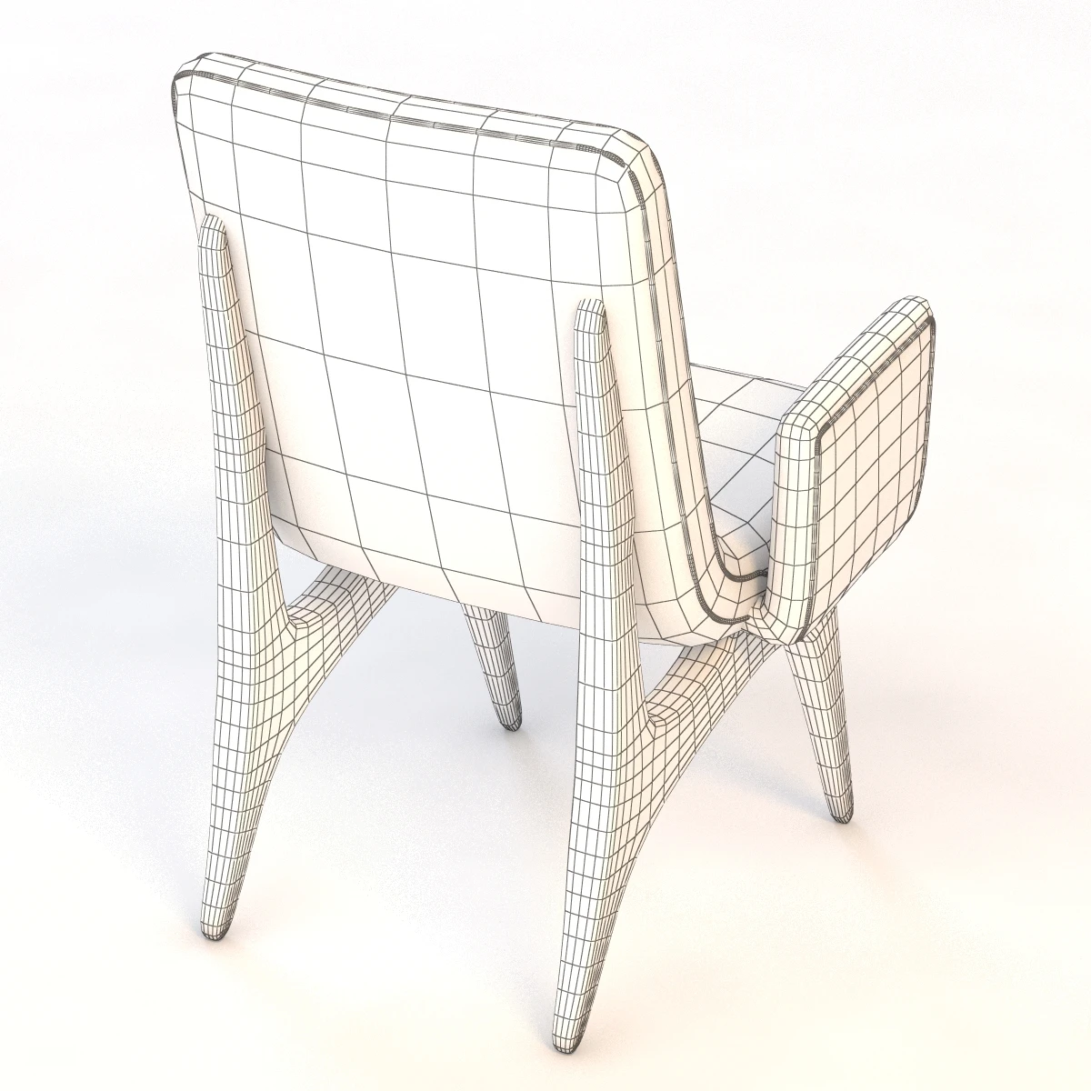 Vladimir Kagan Armchair 3D Model_012
