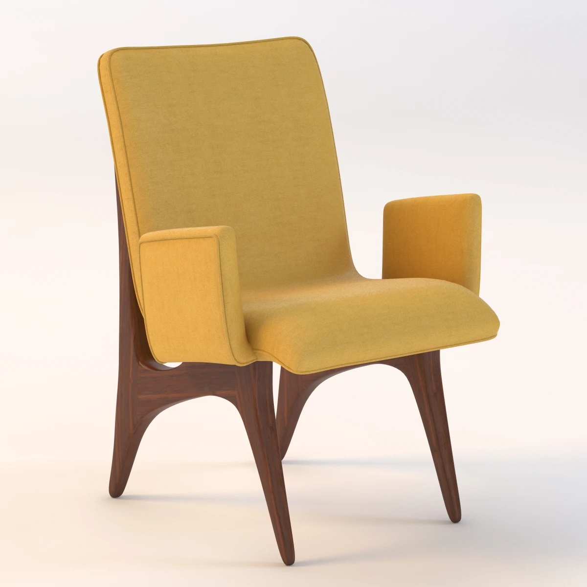 Vladimir Kagan Armchair 3D Model_01