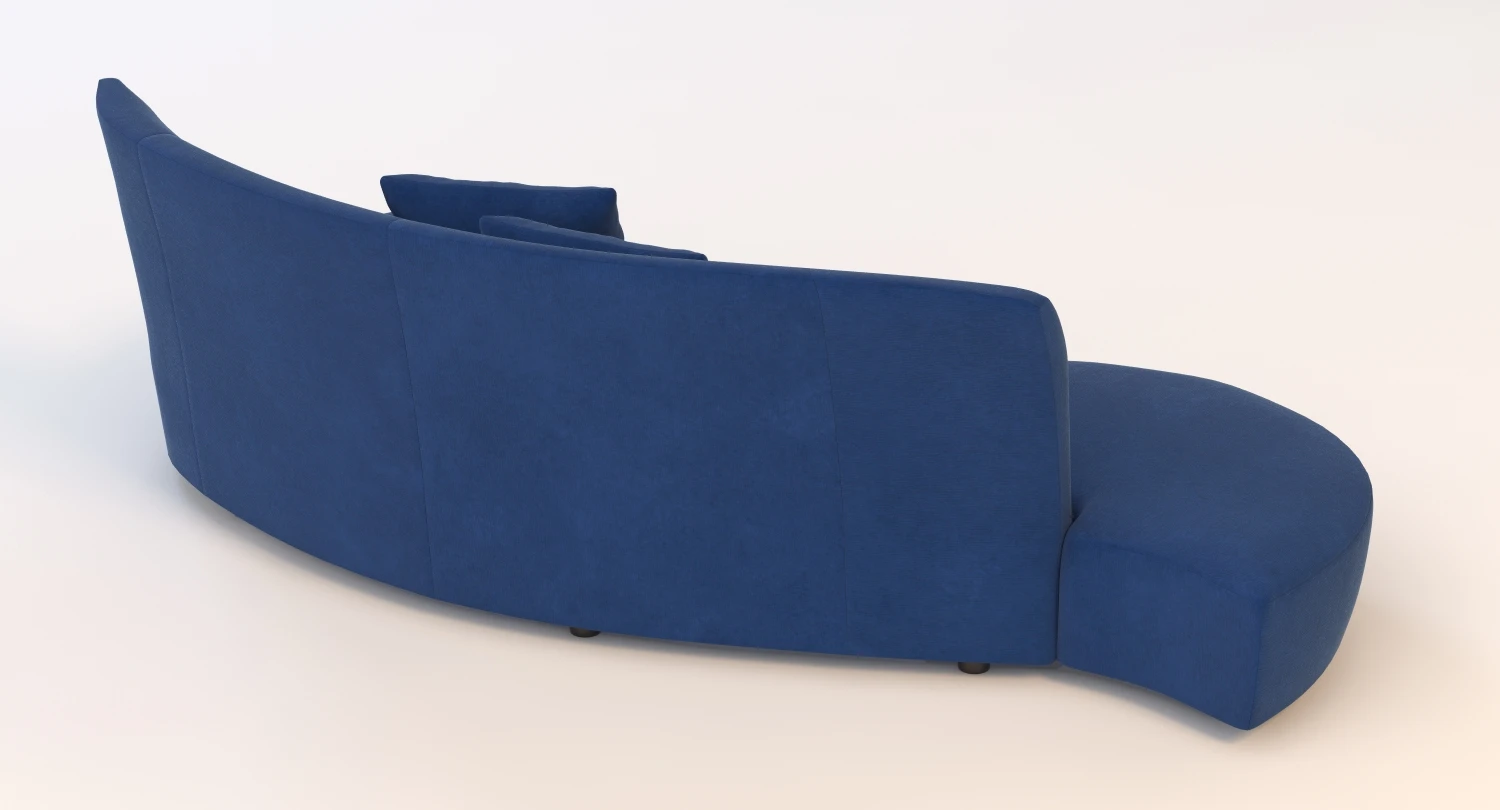 Vladimir Kagan Bilbao Curved Sculptural Sofa 3D Model_04