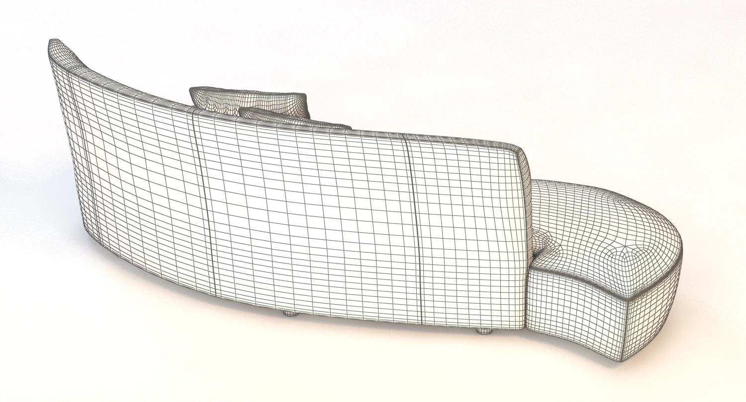 Vladimir Kagan Bilbao Curved Sculptural Sofa 3D Model_011