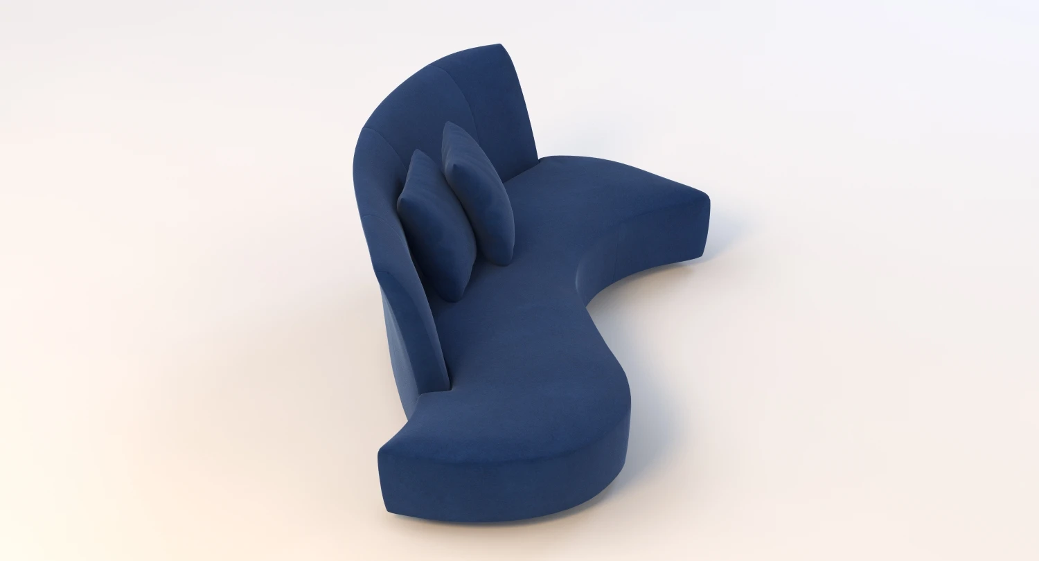 Vladimir Kagan Bilbao Curved Sculptural Sofa 3D Model_03