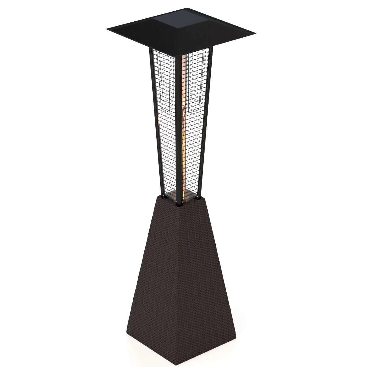 Mocha Pyramid Flame Outdoor Heater 3D Model_03