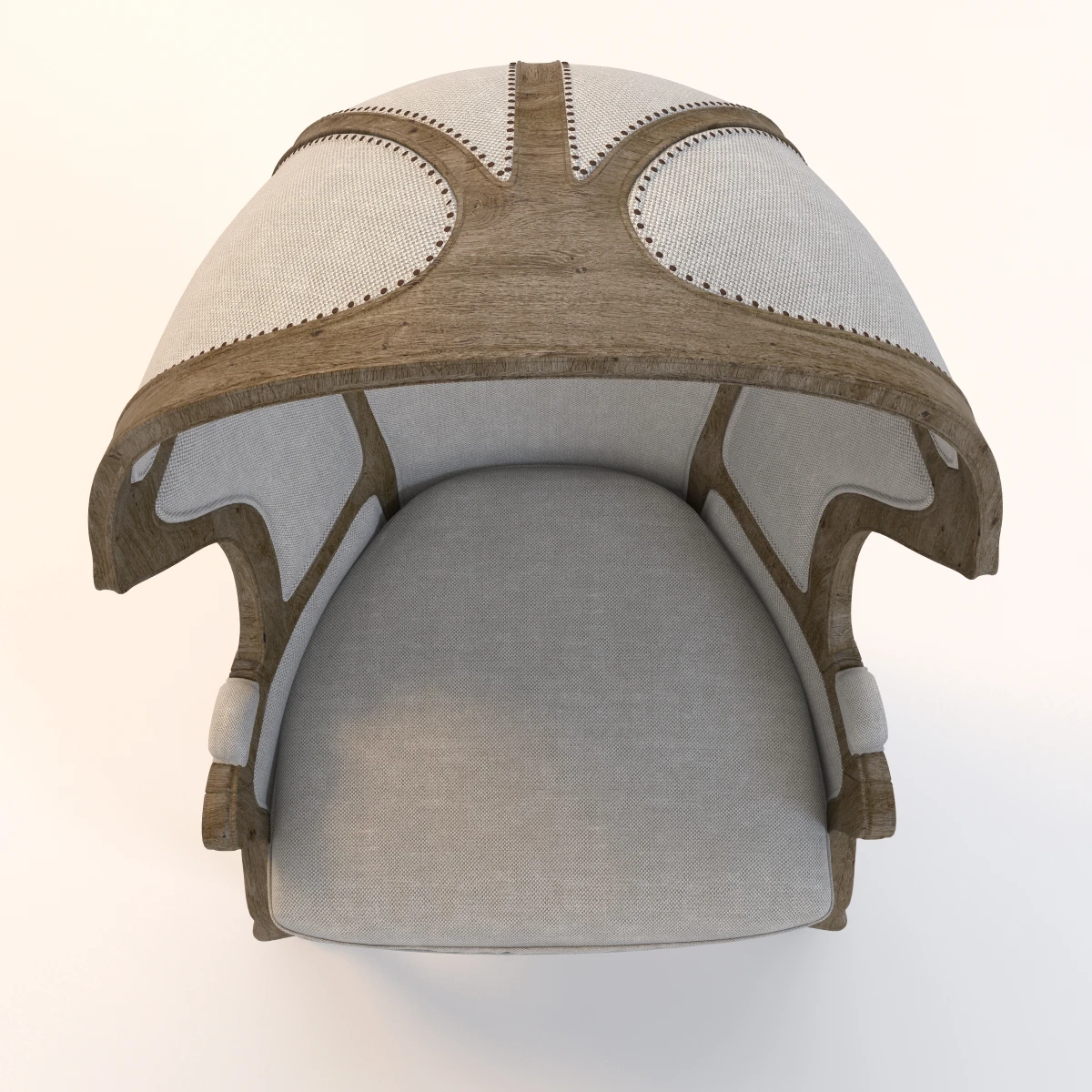 Versailles Burlap Backed Chair 3D Model_07