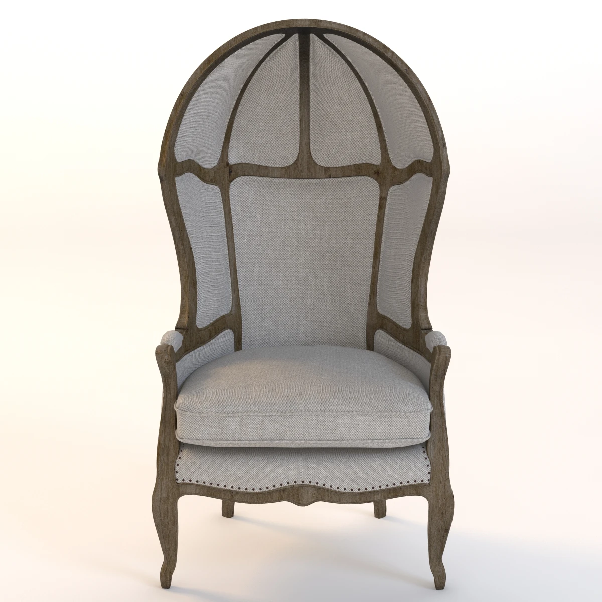 Versailles Burlap Backed Chair 3D Model_08