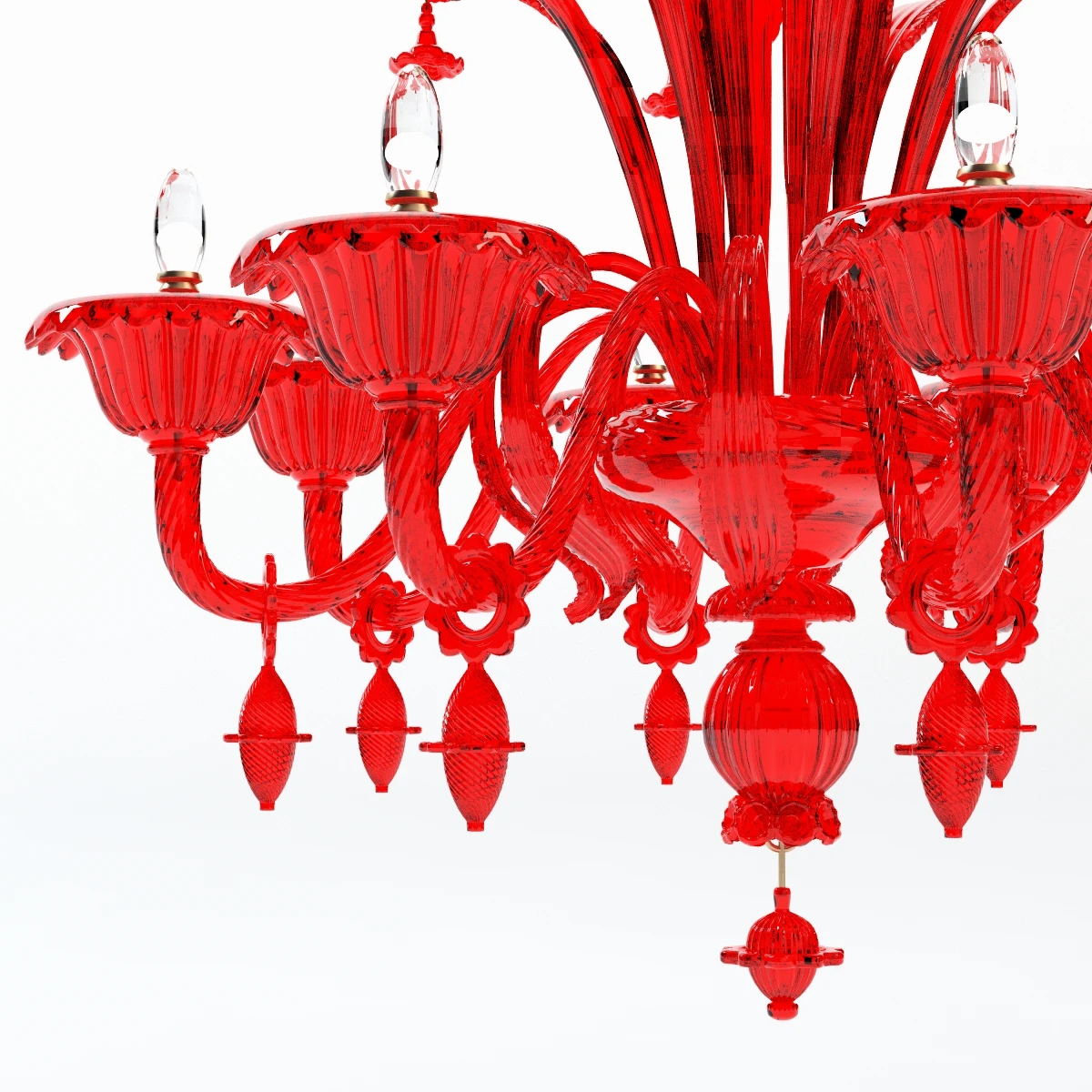 Verdi 8 Branches Chandelier 3D Model_03