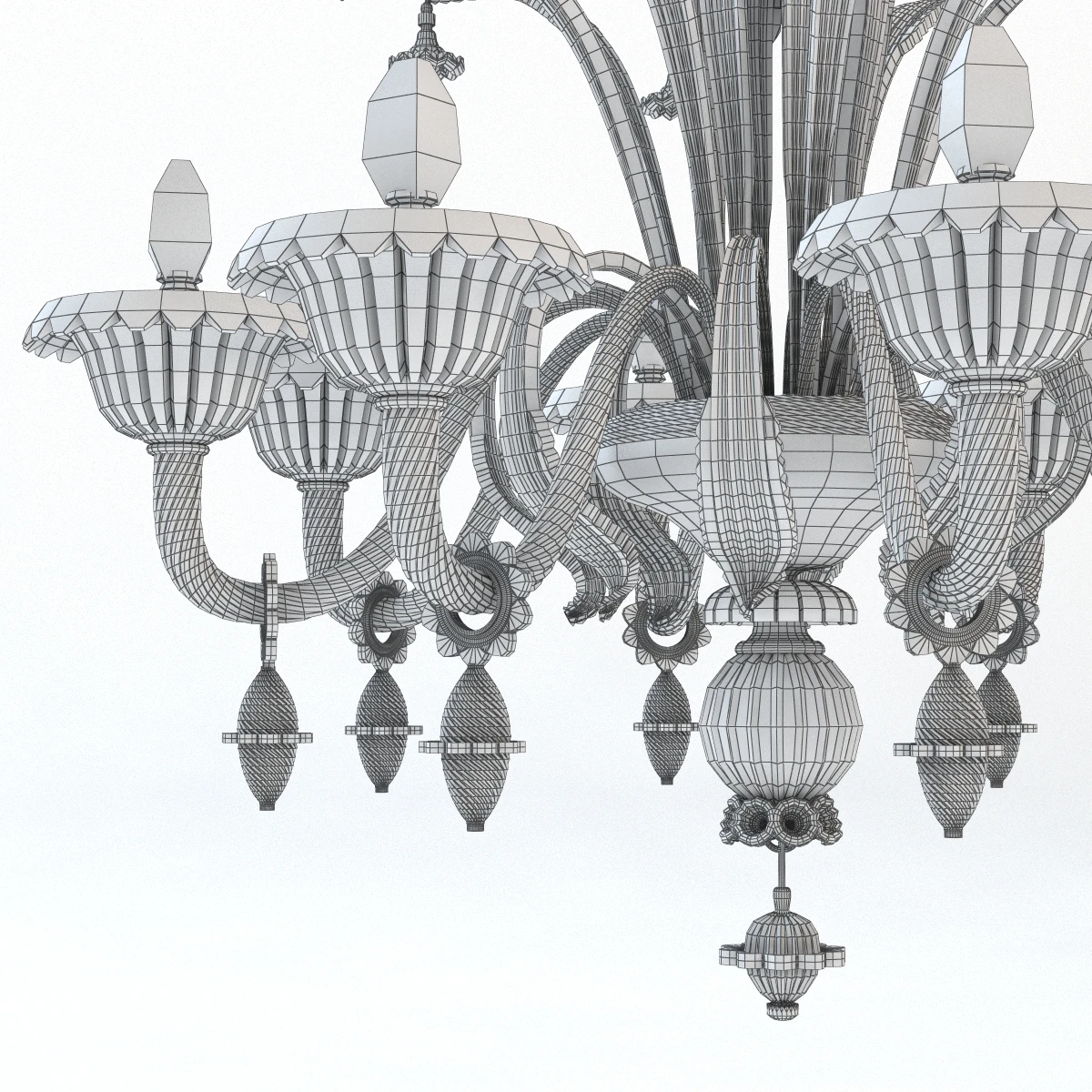 Verdi 8 Branches Chandelier 3D Model_09