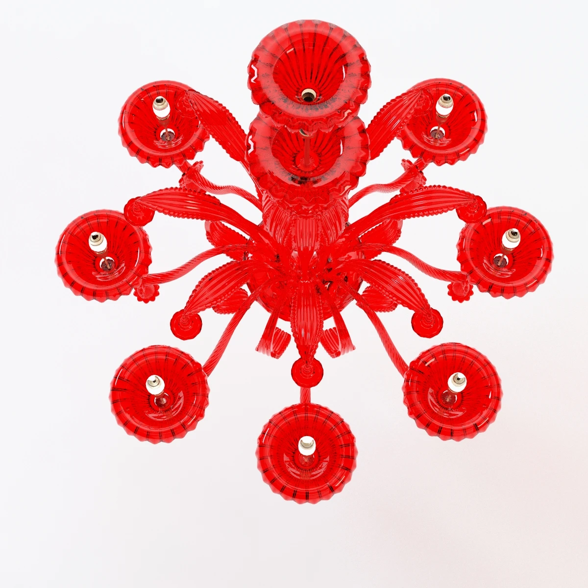 Verdi 8 Branches Chandelier 3D Model_06