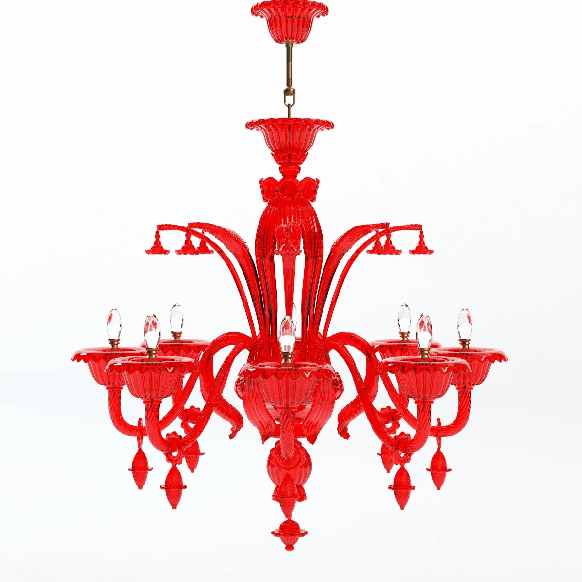 Verdi 8 Branches Chandelier 3D Model_01