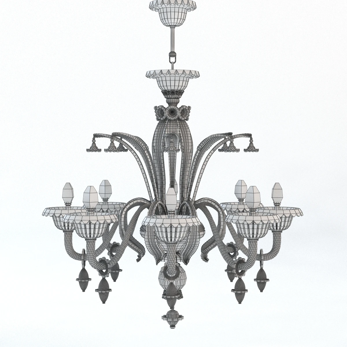 Verdi 8 Branches Chandelier 3D Model_08