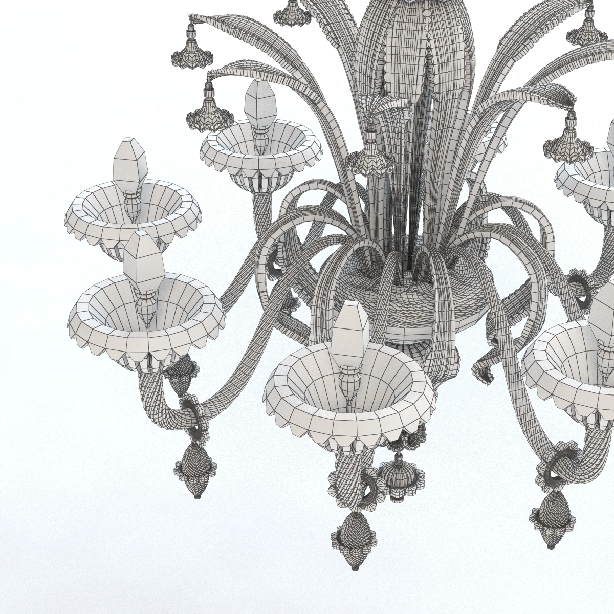 Verdi 8 Branches Chandelier 3D Model_010