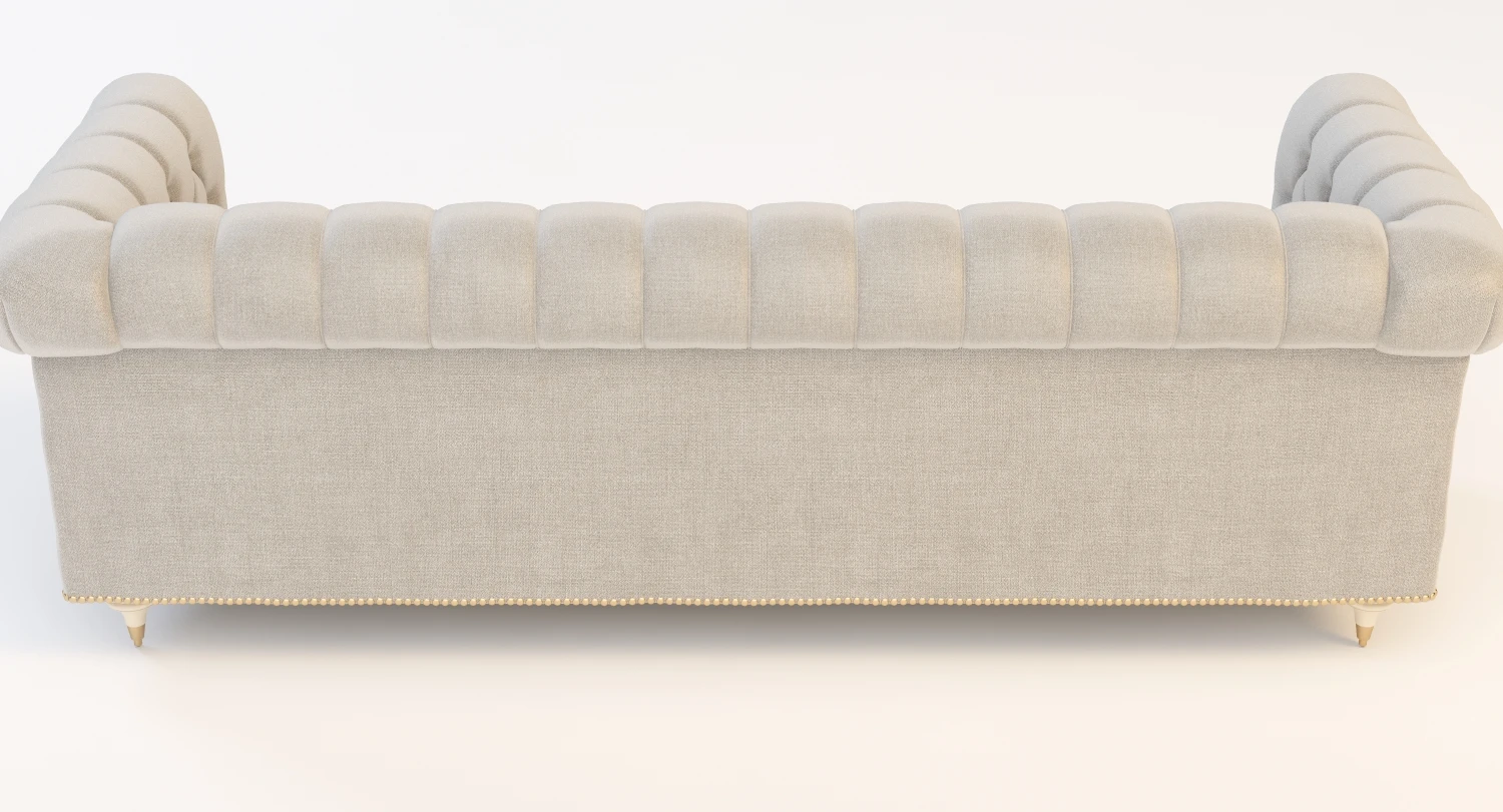 Velvet Lyre Chesterfield Sofa 3D Model_05