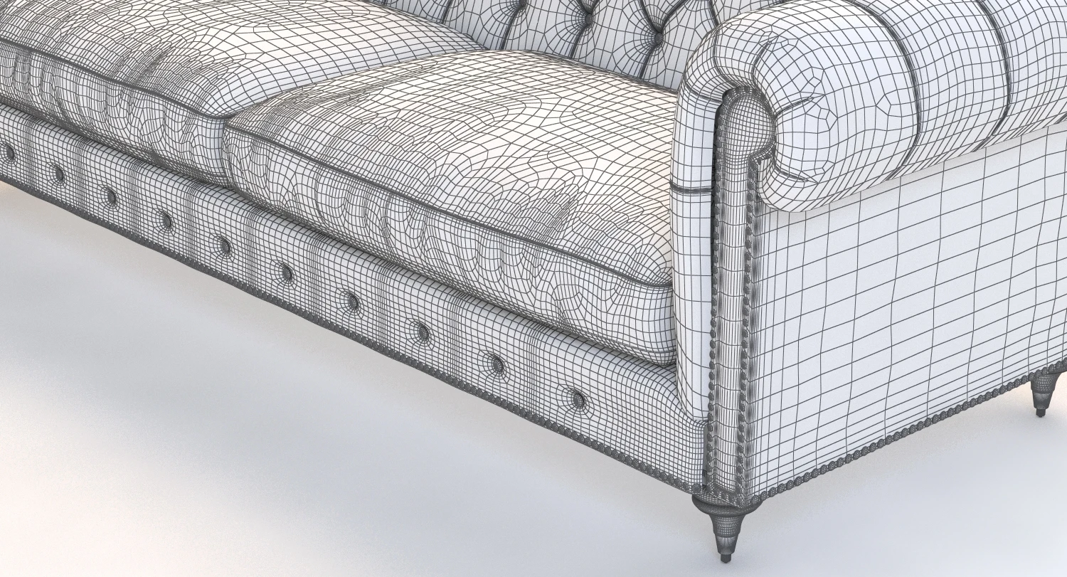 Velvet Lyre Chesterfield Sofa 3D Model_011