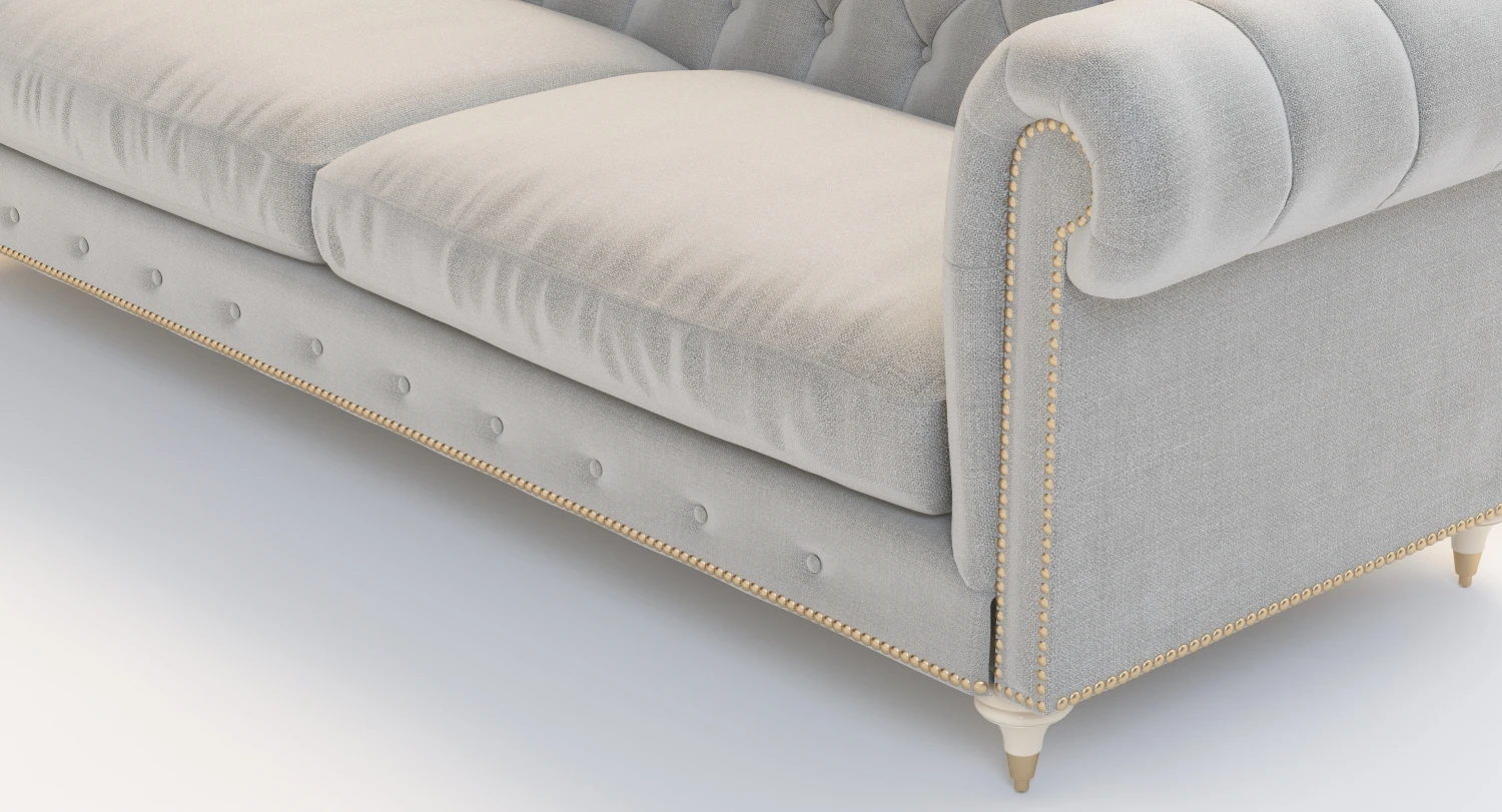 Velvet Lyre Chesterfield Sofa 3D Model_06