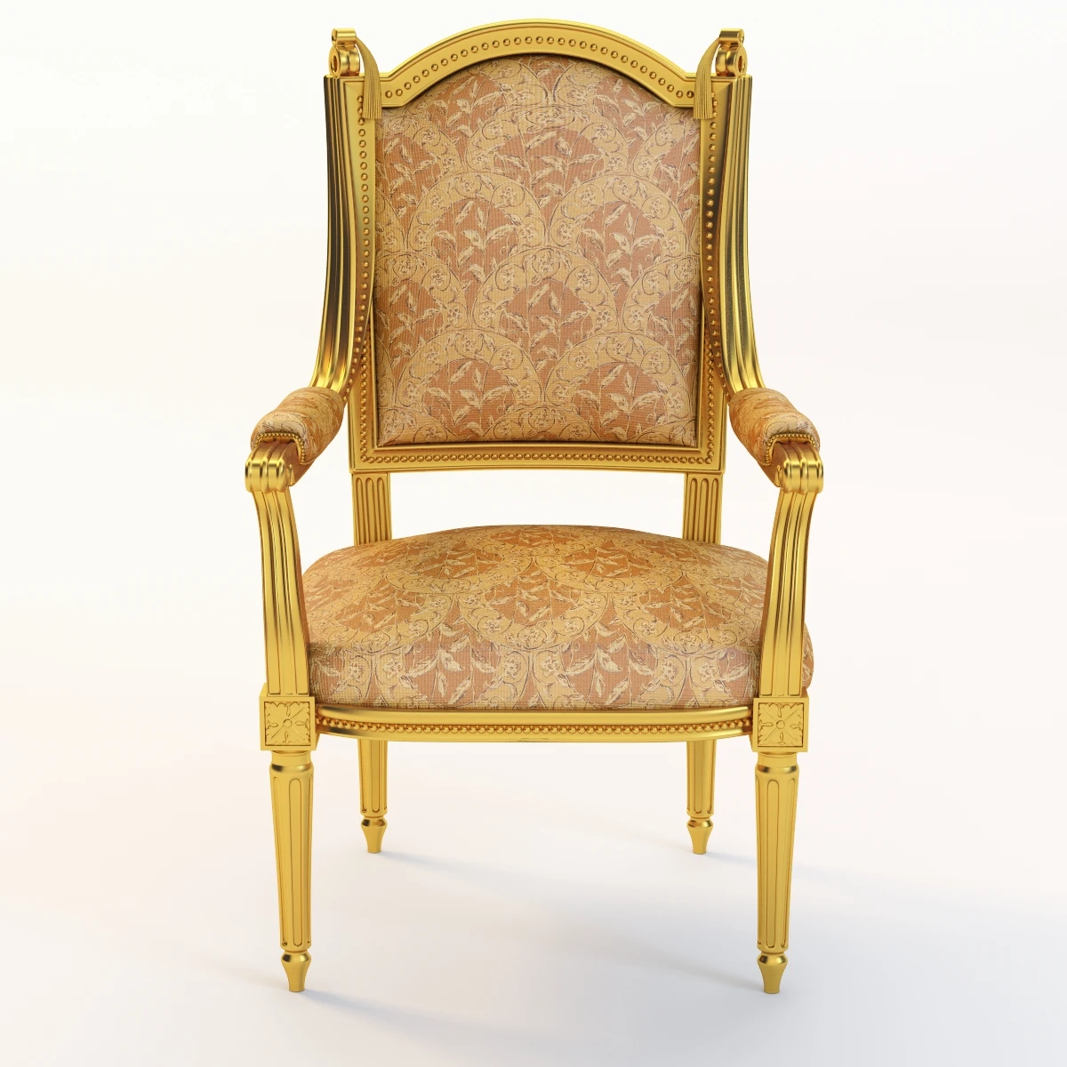 Varennes Louis Xvi Style Lounge Or Desk Seating 3D Model_08