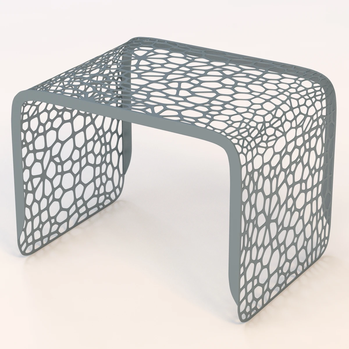 Coral End Table 3D Model_04