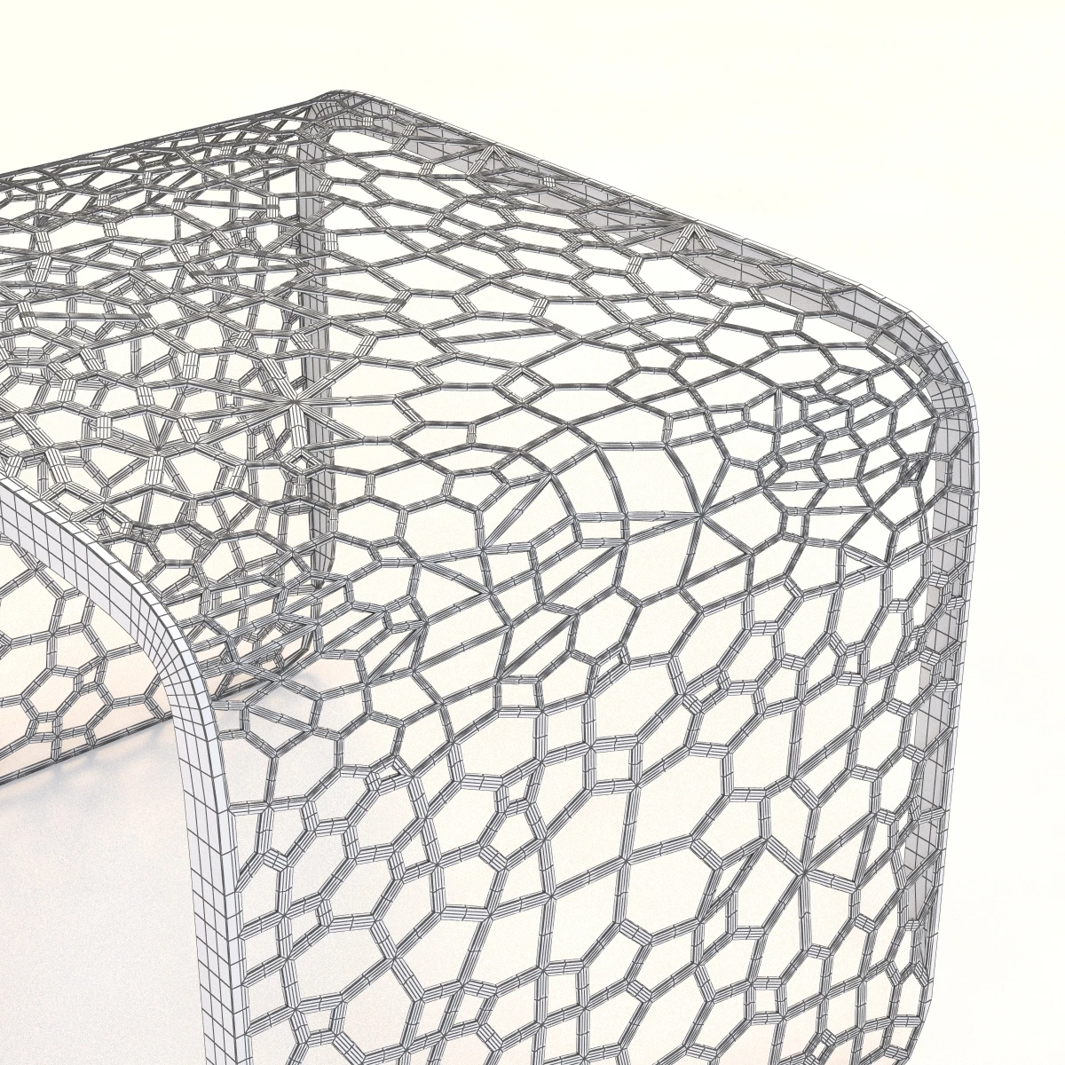 Coral End Table 3D Model_06