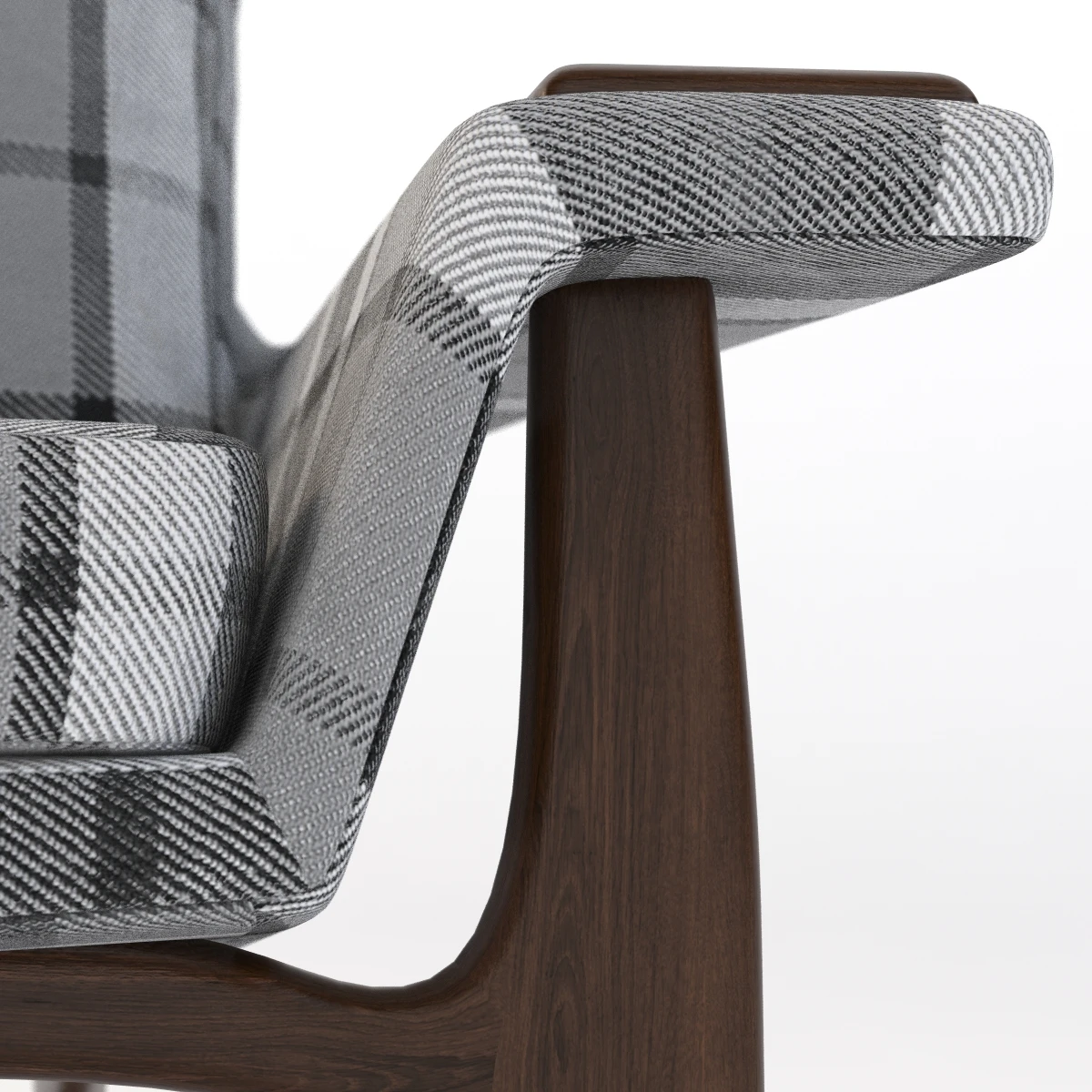 Craft Associates Wood Paw Lounge Chair 3D Model_09