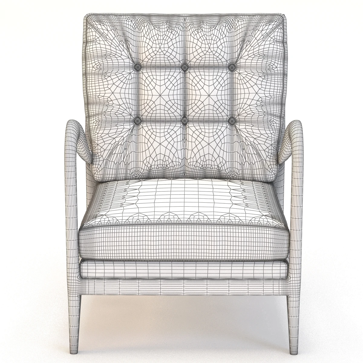 N-8953 Armchair 3D Model_014