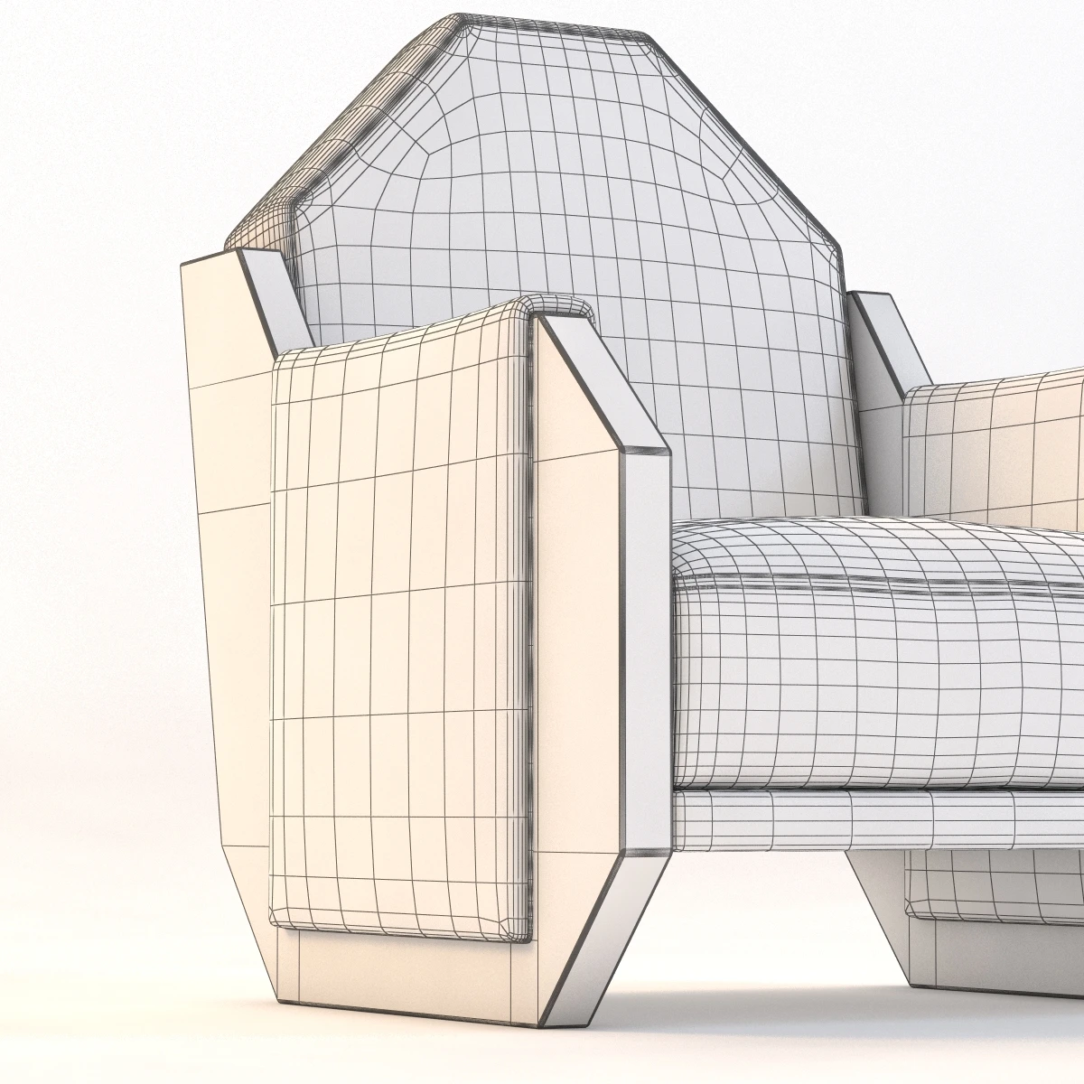 N-9817 Armchair By Andre Sornay 3D Model_013