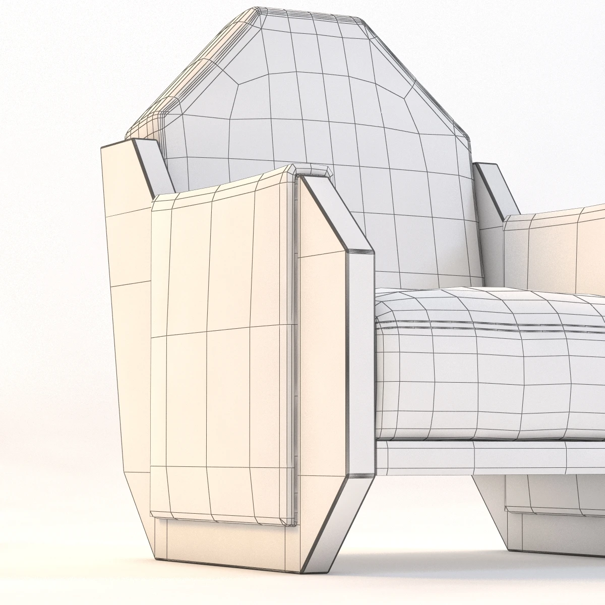 N-9817 Armchair By Andre Sornay 3D Model_014
