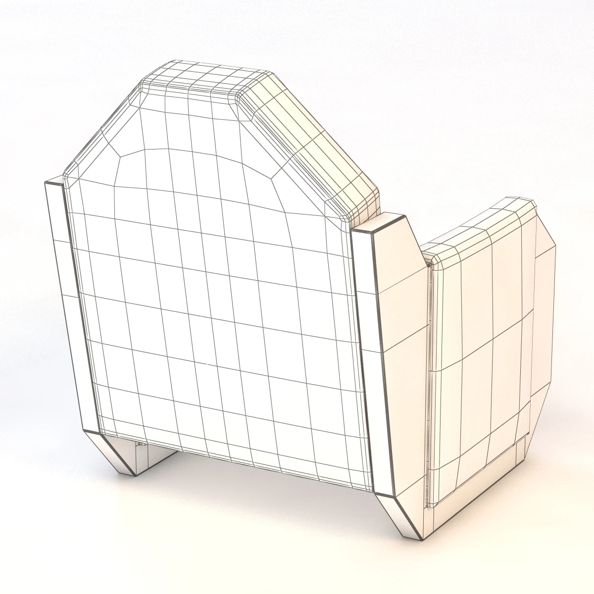 N-9817 Armchair By Andre Sornay 3D Model_012