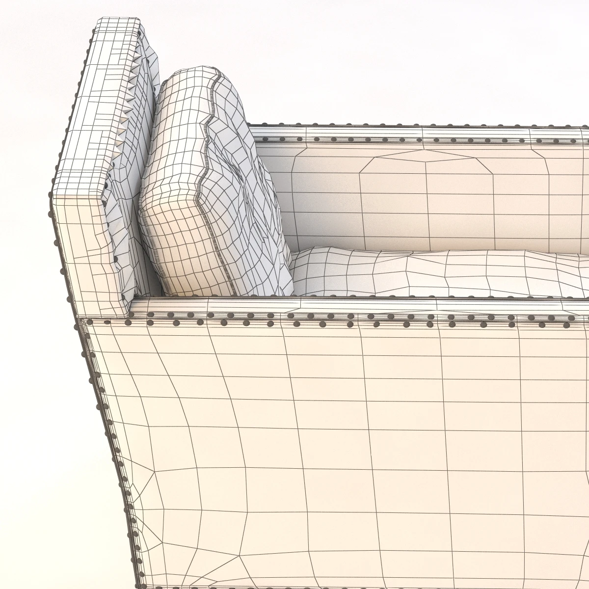 Nailhead Club Chair 3D Model_012