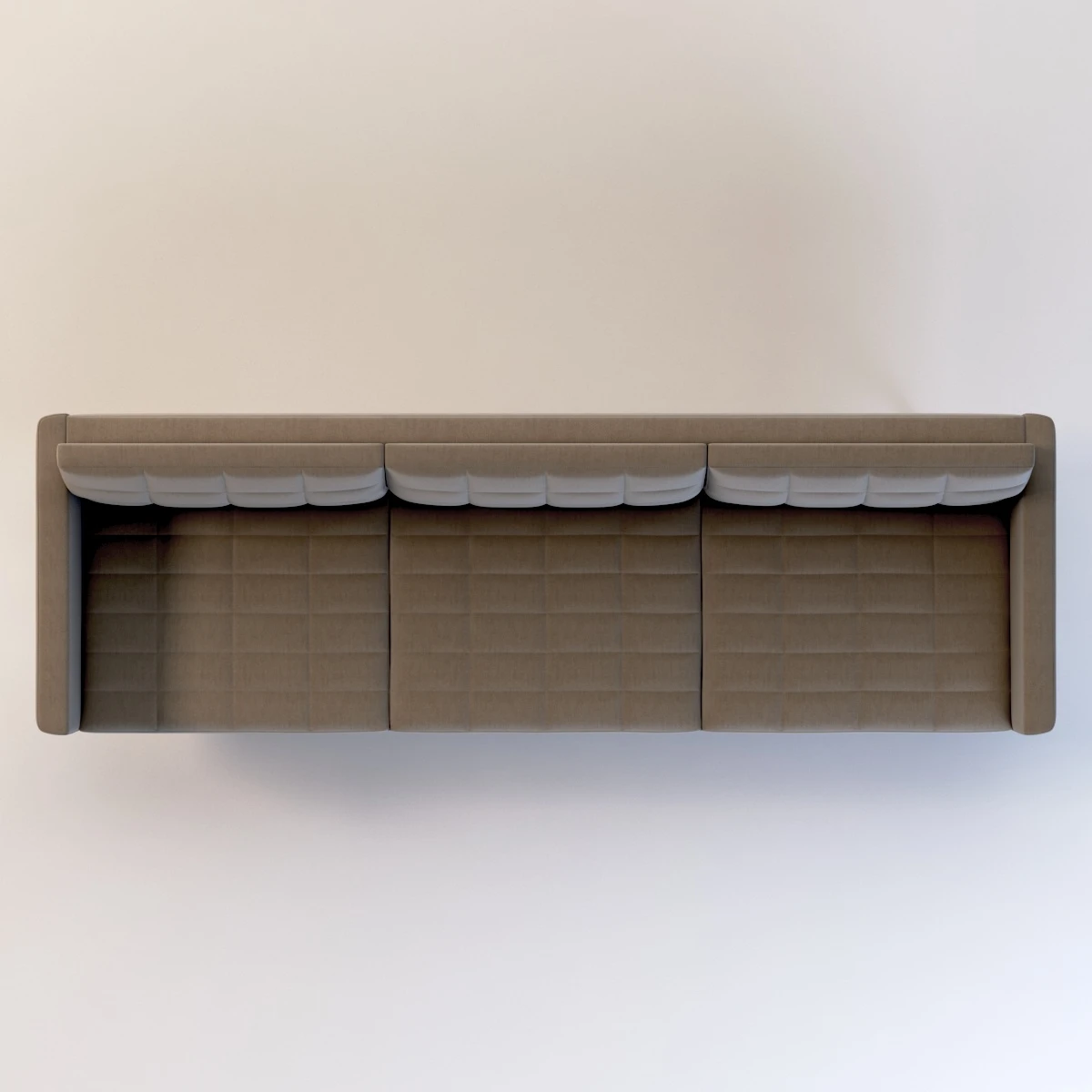 Ultra Detail Upholstered Tuxedo Sofa Three Seater With Arm 3D Model_06