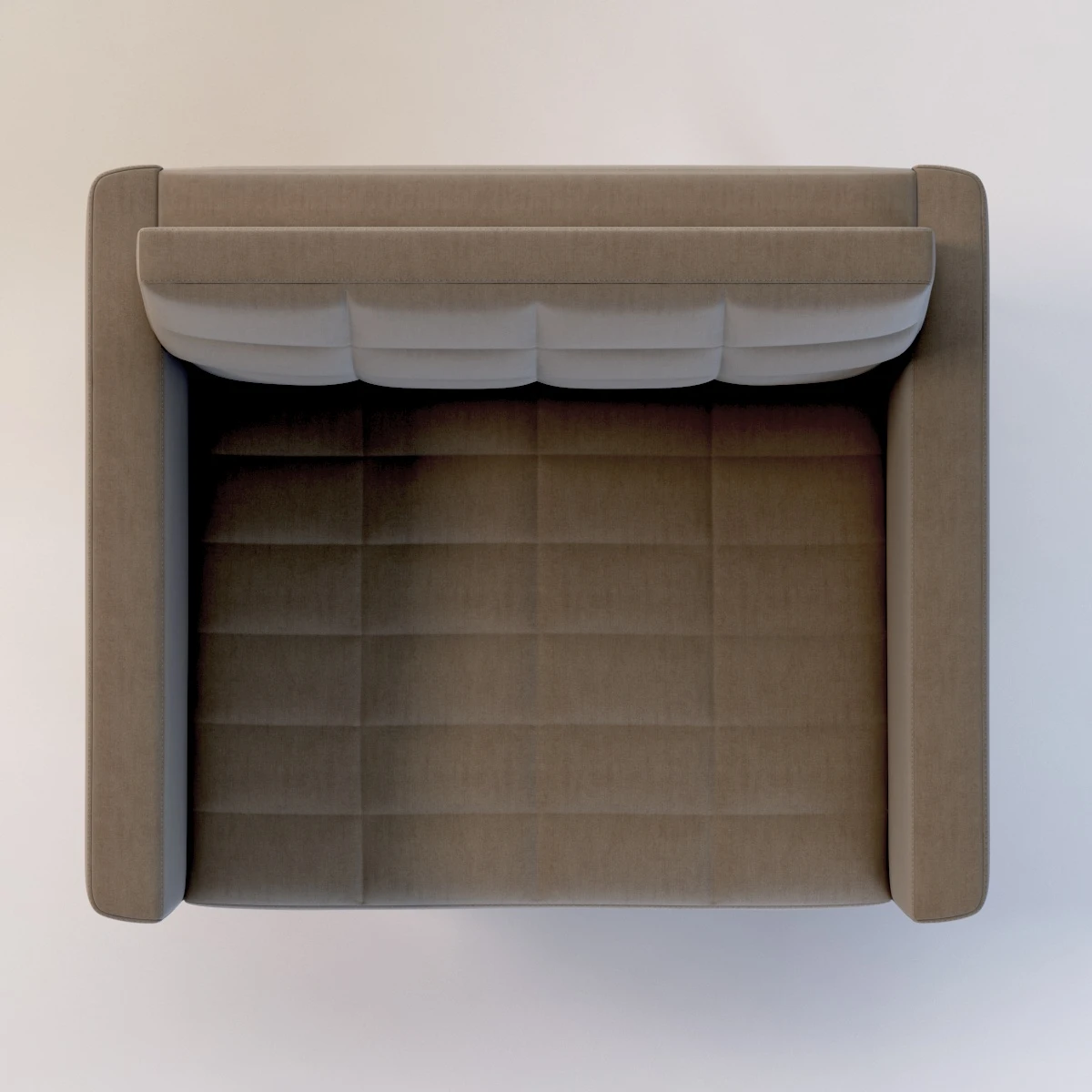 Ultra Detail Upholstered Tuxedo Armchair 3D Model_06