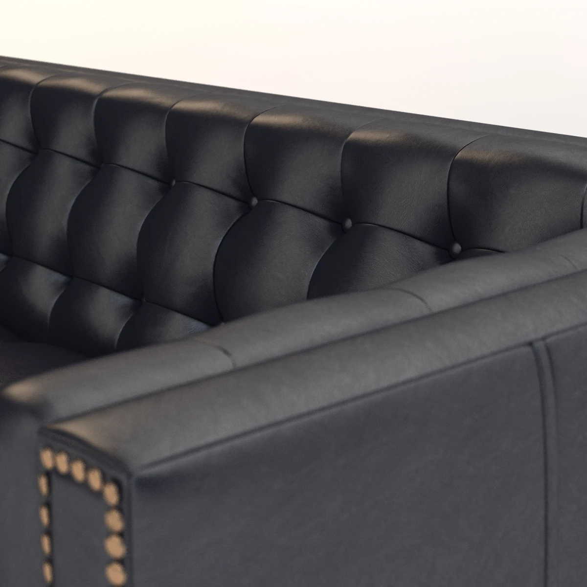 Tufted Voltaire Sofa 3D Model_05