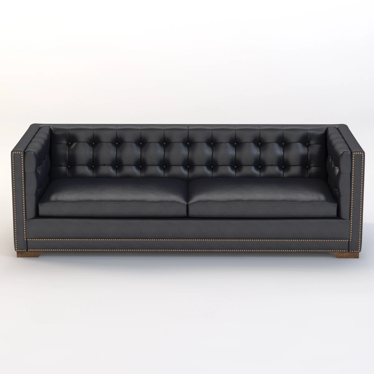 Tufted Voltaire Sofa 3D Model_01