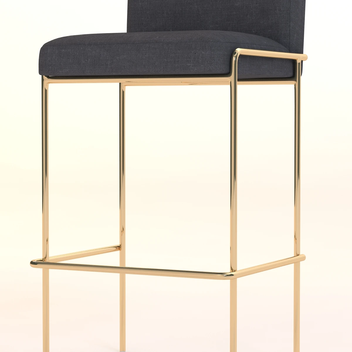 Trolley Bar And Counter Stool 3D Model_05