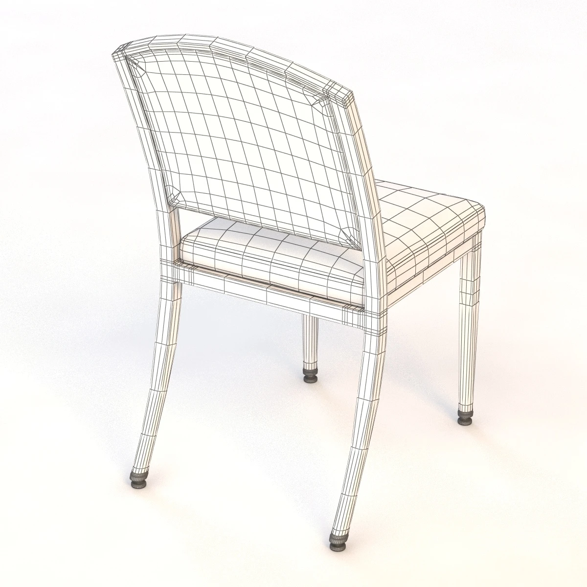 Tribeca Stacking Chair 3D Model_010
