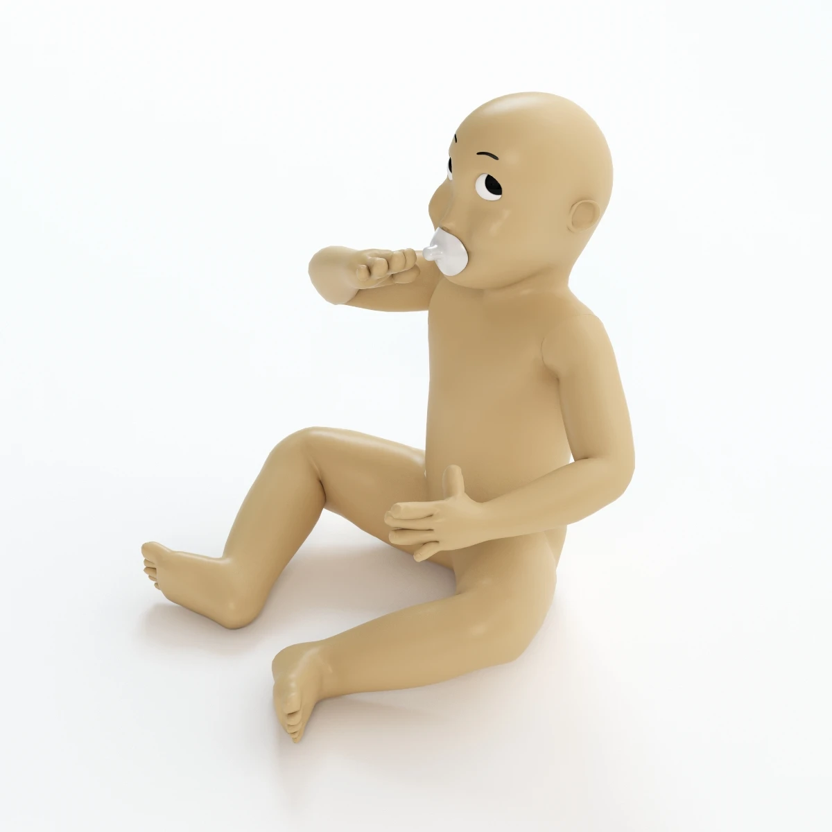 Toy Kid Doll 3D Model_01