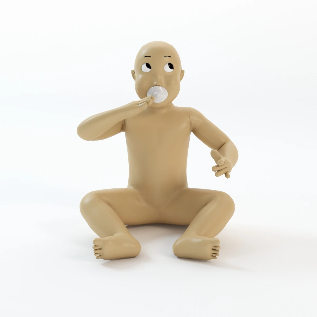 Toy Kid Doll 3D Model_05