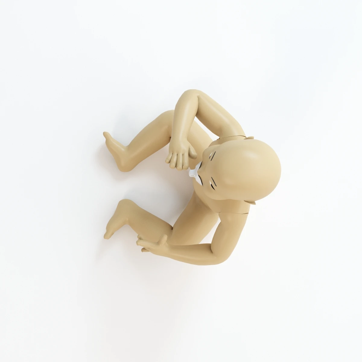 Toy Kid Doll 3D Model_04