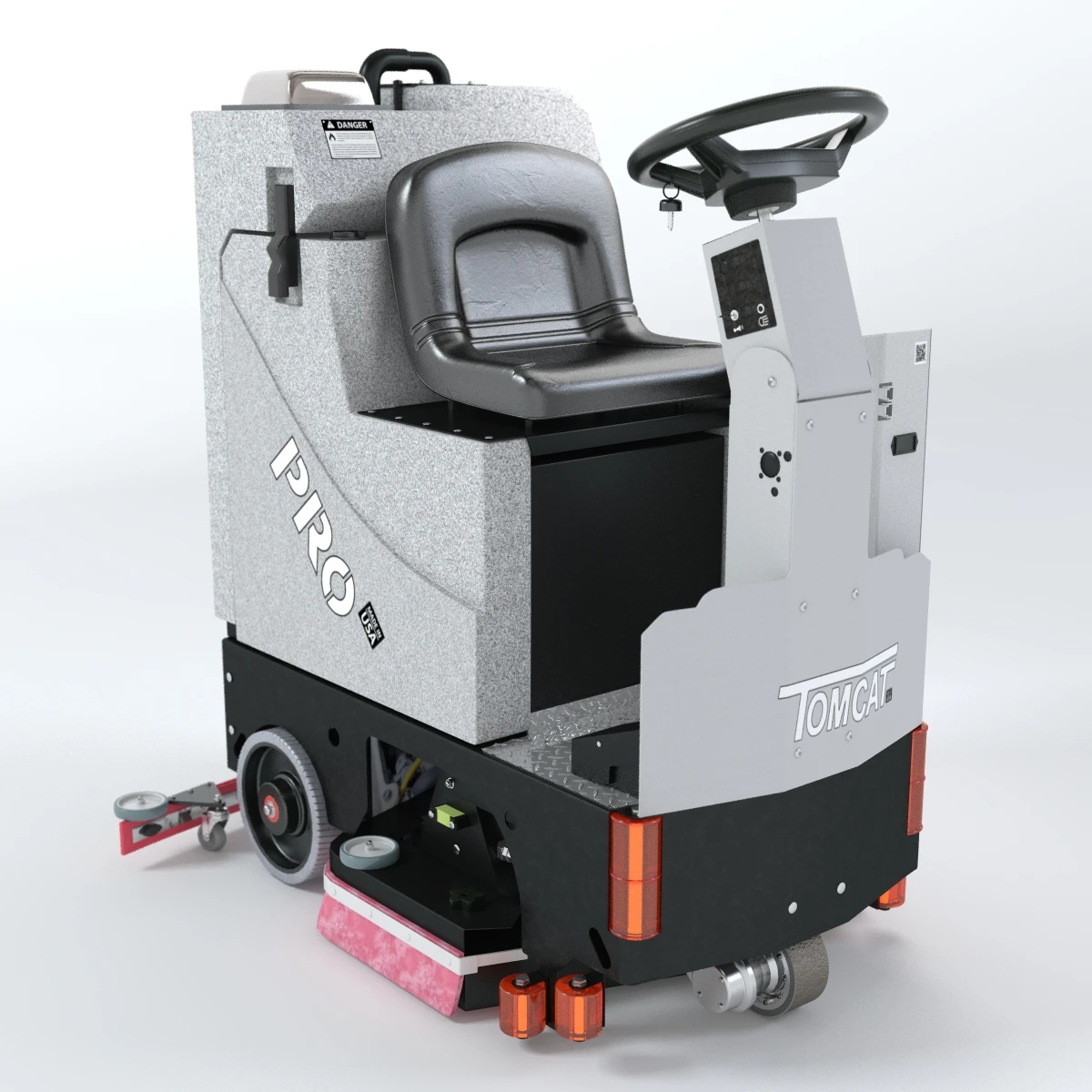 Tomcat Commercial Floor Scrubbers Microrider 3D Model_01