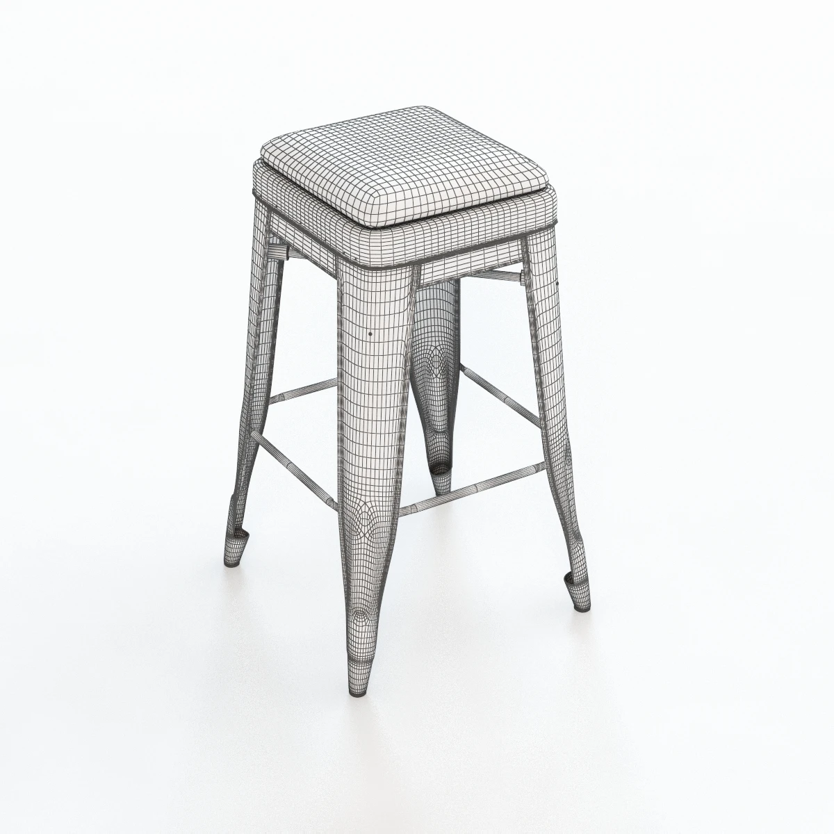 Tolix H Stools 3D Model_08