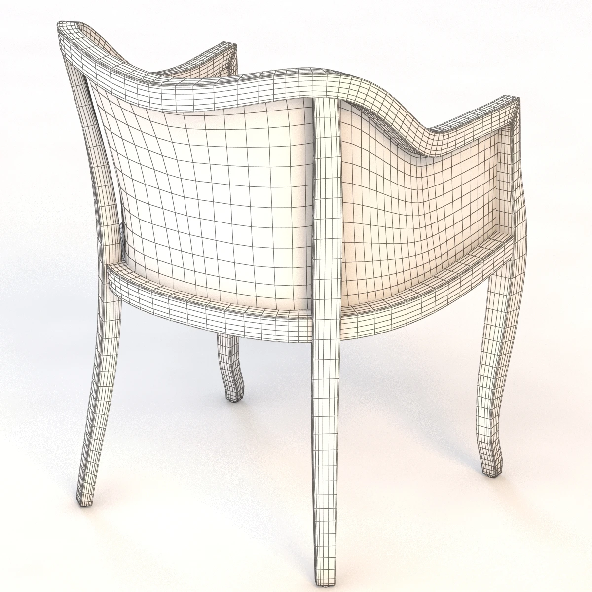 Tayabas Cane Side Chair 3D Model_013