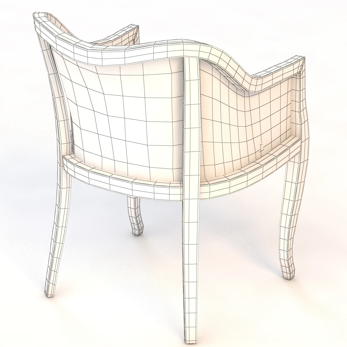 Tayabas Cane Side Chair 3D Model_014