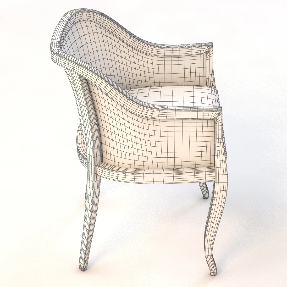 Tayabas Cane Side Chair 3D Model_011