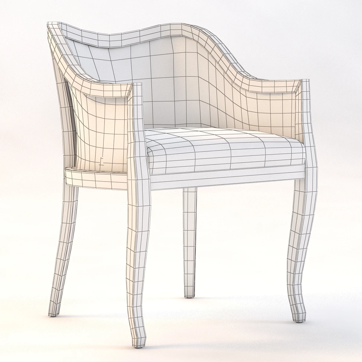 Tayabas Cane Side Chair 3D Model_010