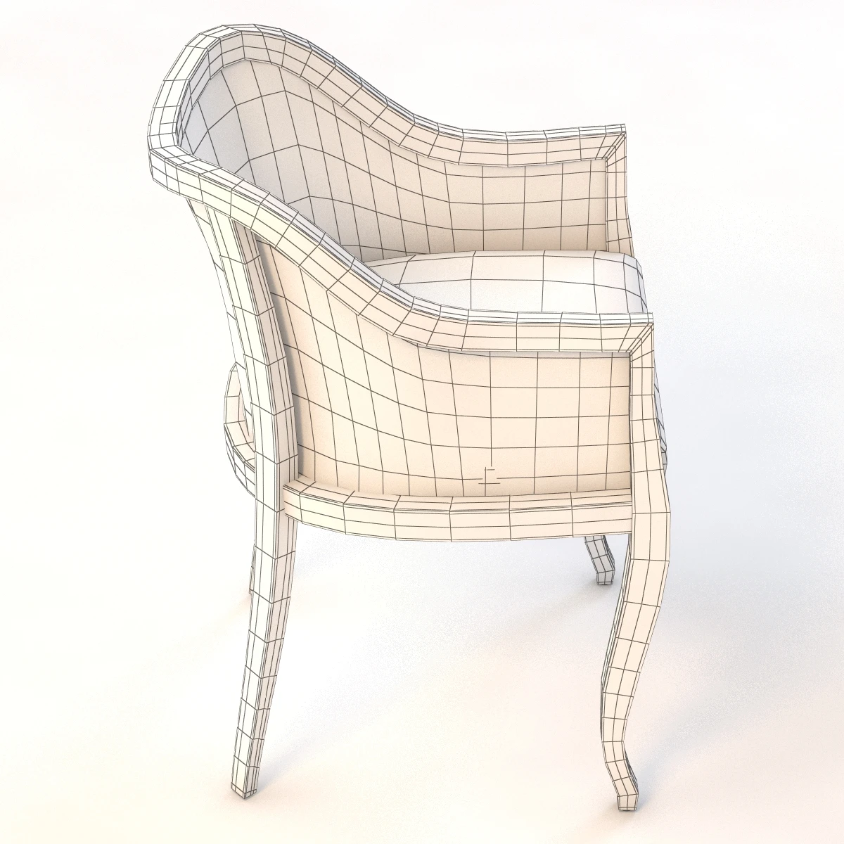 Tayabas Cane Side Chair 3D Model_012