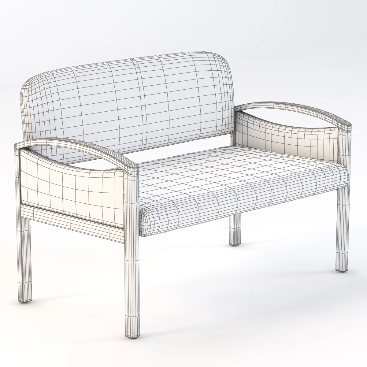 Nemschoff Horizon Multiple Public Seating 722-2-Ls 3D Model_012