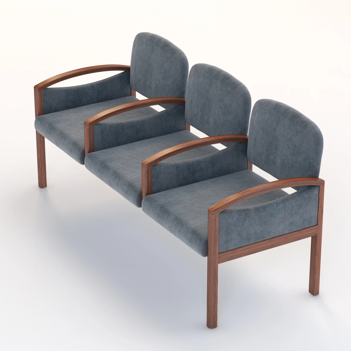 Nemschoff Horizon Multiple Public Seating 722-3 3D Model_05