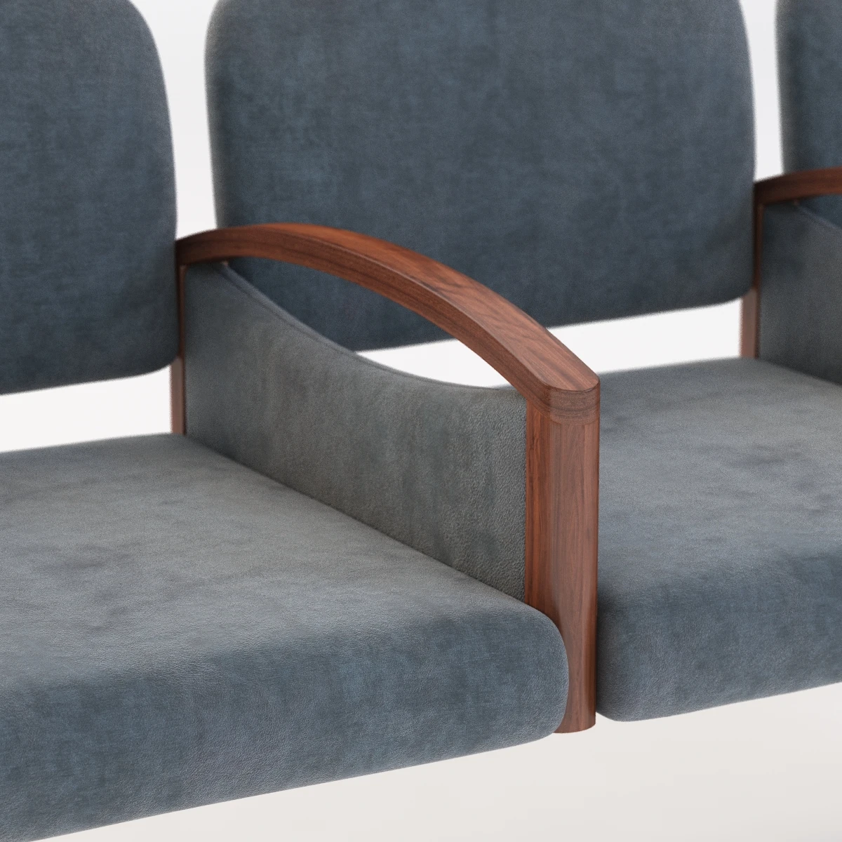 Nemschoff Horizon Multiple Public Seating 722-3 3D Model_09