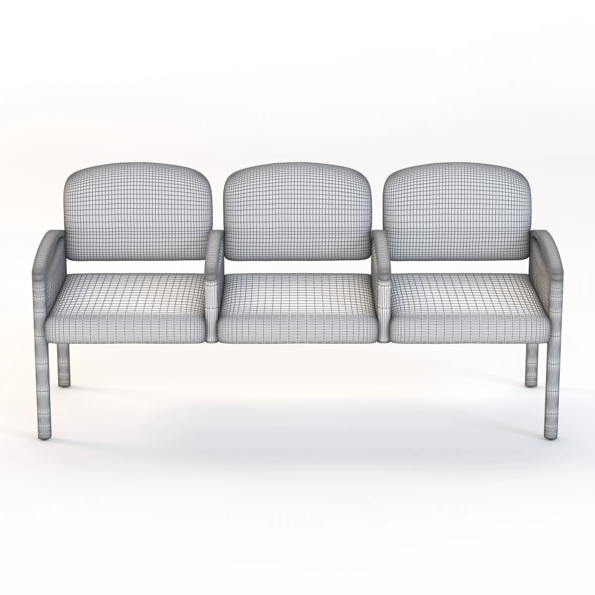 Nemschoff Horizon Multiple Public Seating 722-3 3D Model_015
