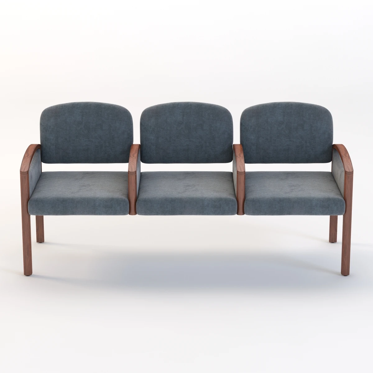 Nemschoff Horizon Multiple Public Seating 722-3 3D Model_04