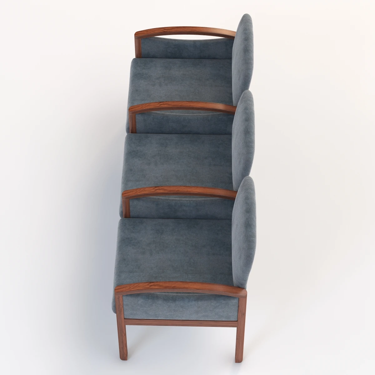 Nemschoff Horizon Multiple Public Seating 722-3 3D Model_07