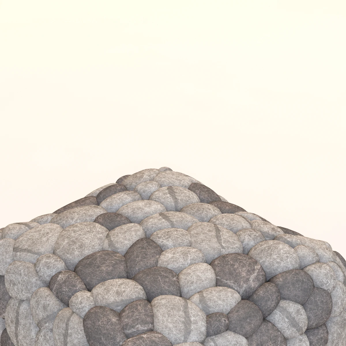 Surya Desert Sand Wool Cube Ottoman Pouf 3D Model_06