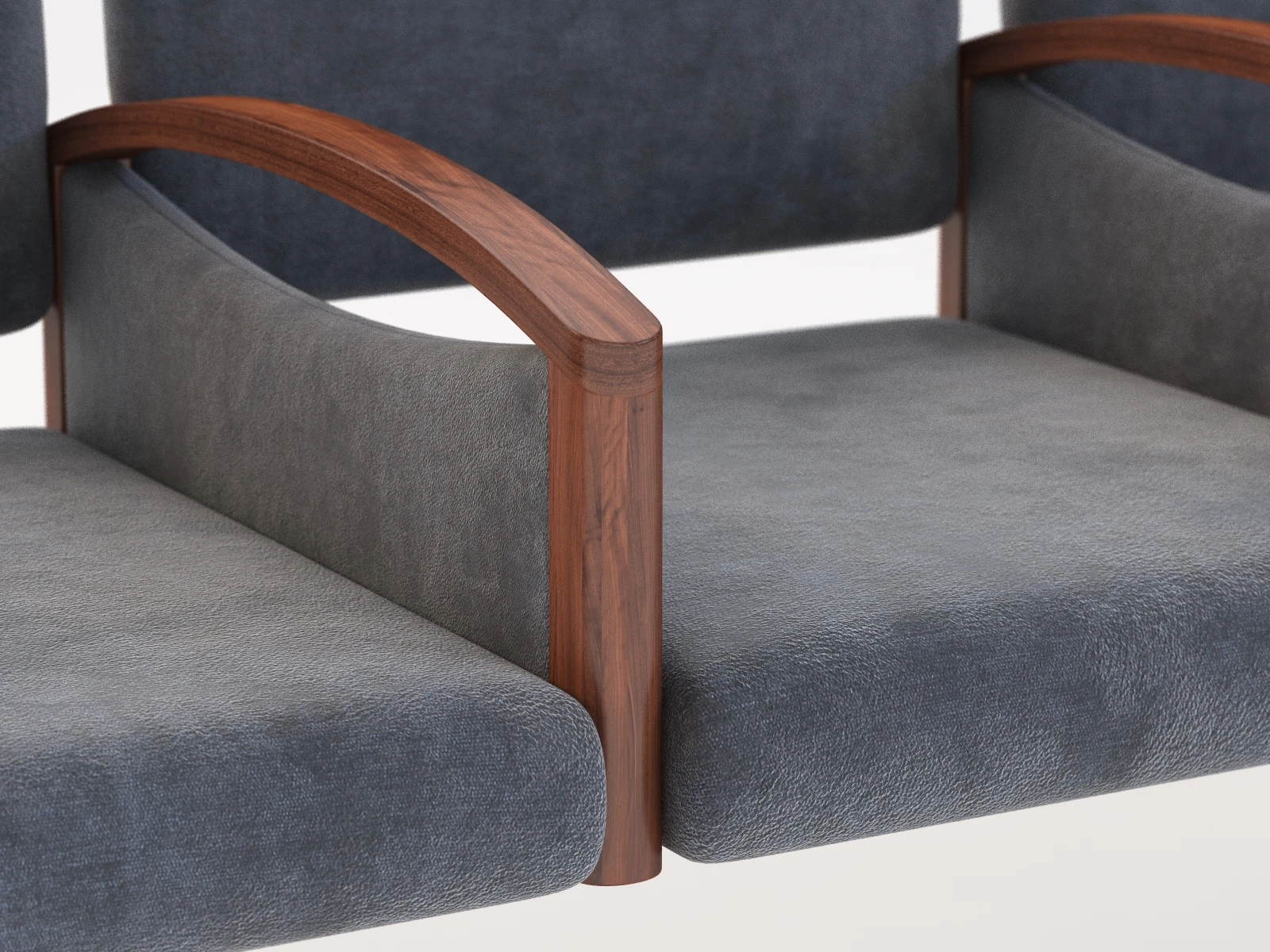 Nemschoff Horizon Multiple Public Seating 722-4-2-Ch-Ls 3D Model_09